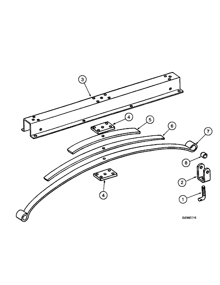 Схема запчастей Case IH INTERNATIONAL - (2-36) - CONDITIONER ROLL TENSION SPRING, HEADER MOUNTED (15) - CROP CONDITIONING
