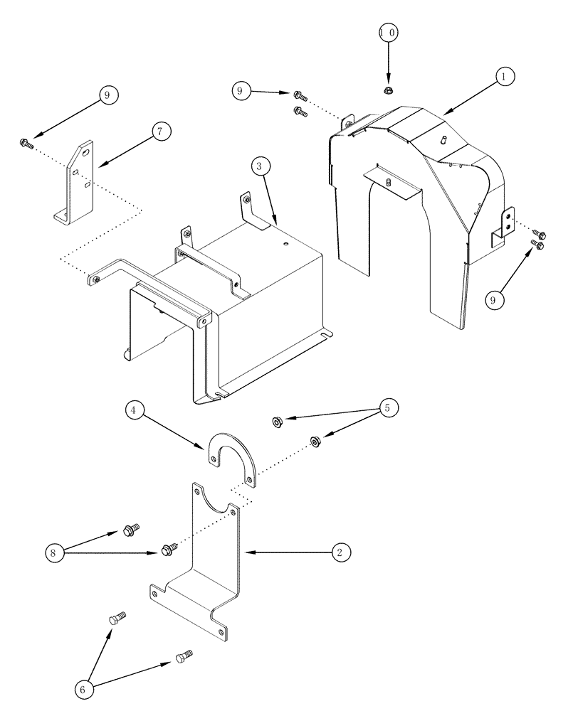 Схема запчастей Case IH MX200 - (02-11) - FLYWHEEL SHIELDS, JJA01077680 AND UP (02) - ENGINE