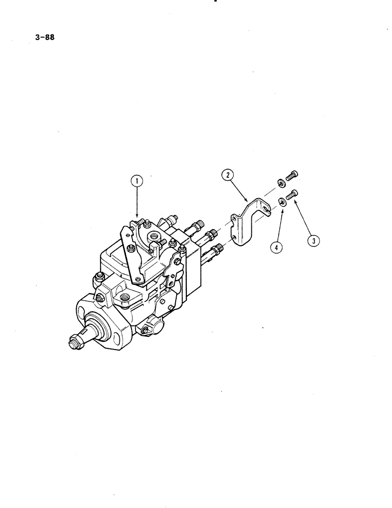 Схема запчастей Case IH 485 - (3-088) - FUEL INJECTION PUMP, VE TYPE (03) - FUEL SYSTEM