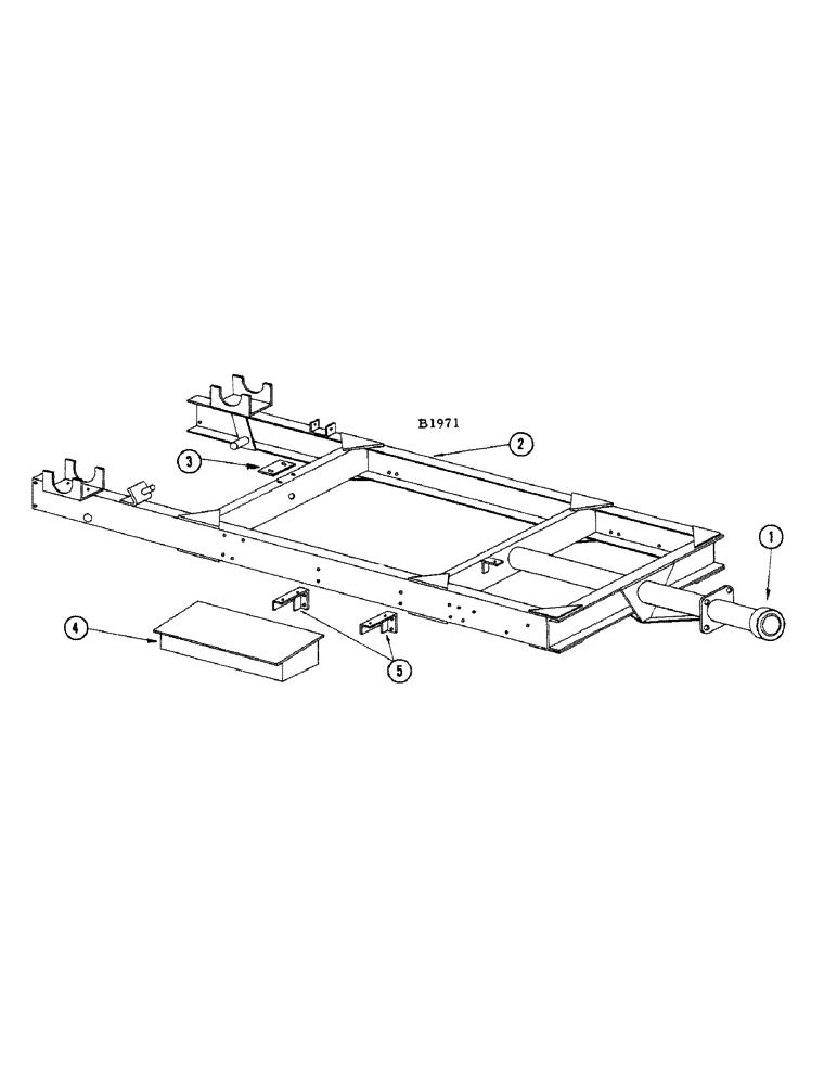 Схема запчастей Case IH 1010 - (278[A]) - MAIN FRAME AND TOOL BOX (39) - FRAMES AND BALLASTING