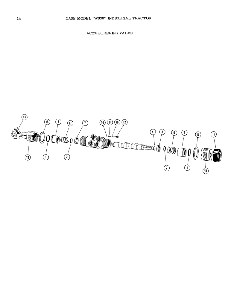 Схема запчастей Case IH W930 - (14) - A8226 STEERING VALVE (05) - STEERING