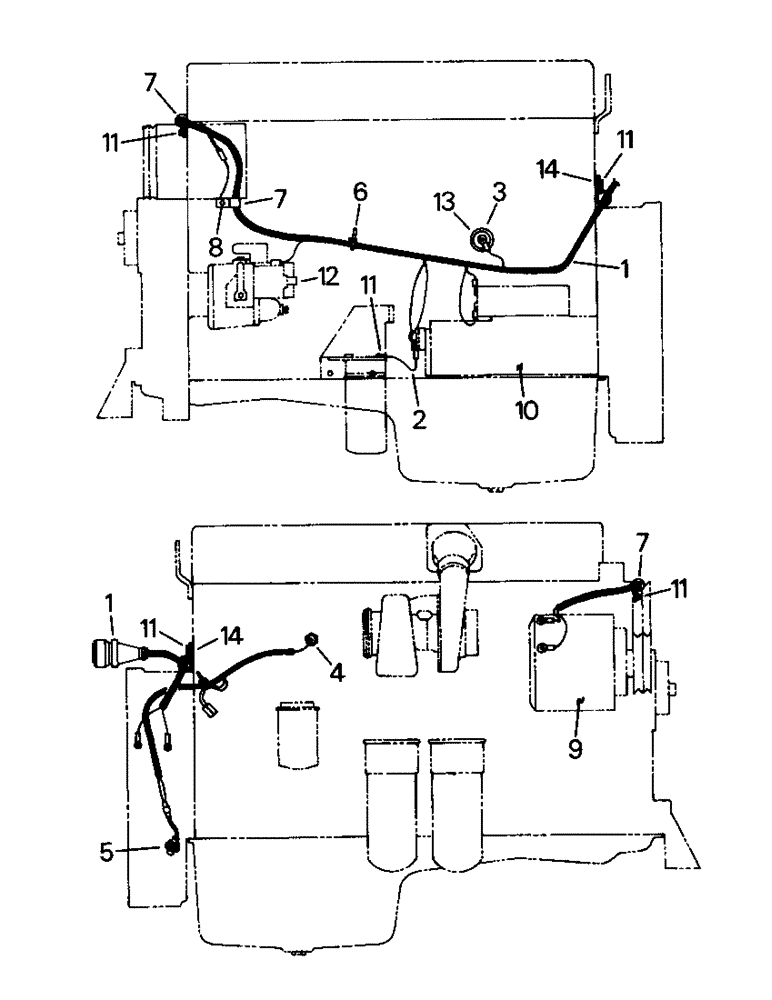 Схема запчастей Case IH CR-1280 - (02-02) - ENGINE WIRING, CUMMINS L10 ENGINE (06) - ELECTRICAL