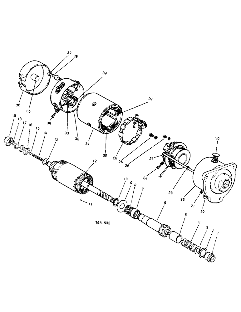 Схема запчастей Case IH 276 - (6-57) - STARTER MOTOR COLD STARTING ATTACHMENT (04) - ELECTRICAL SYSTEMS