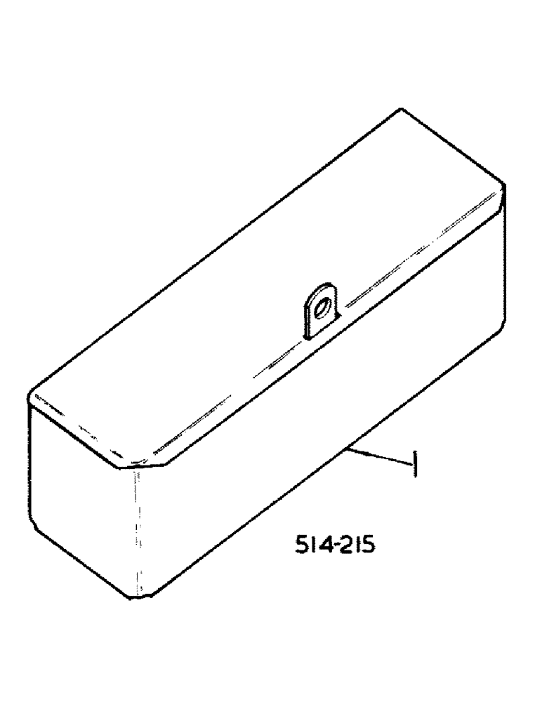 Схема запчастей Case IH 384 - (13-08) - SUPERSTRUCTURE, TOOL BOX (05) - SUPERSTRUCTURE