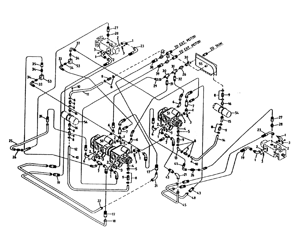 Схема запчастей Case IH 7000 - (B06-75) - HYDRAULIC CIRCUIT (TANDEM TRANSMISSION 7000), (108/6CT Hydraulic Components & Circuits