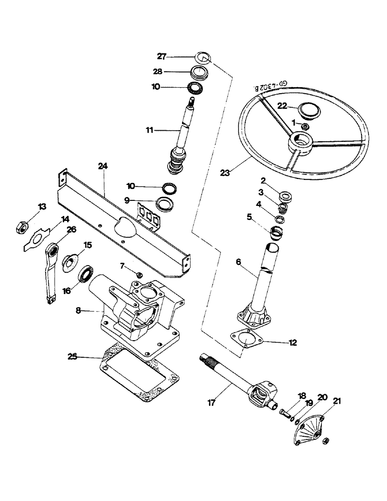 Схема запчастей Case IH 533 - (05-02) - STEERING 433/533/633 (-XXX) (04) - STEERING