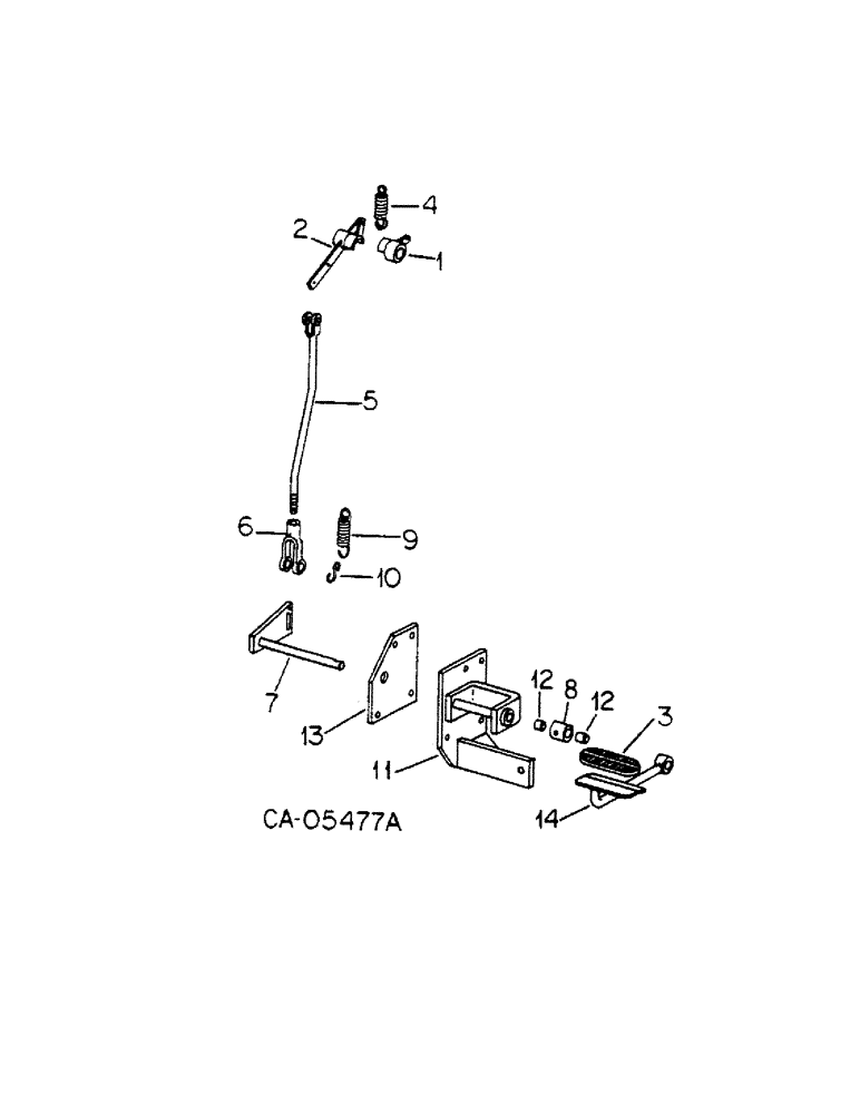 Схема запчастей Case IH 4386 - (12-10) - POWER, DECELERATOR, 4386 TRACTORS Power