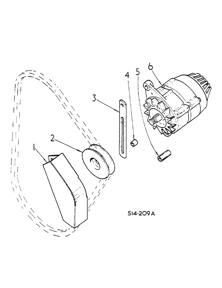 Схема запчастей Case IH 685 - (08-010) - ALTERNATOR AND CONNECTIONS (06) - ELECTRICAL