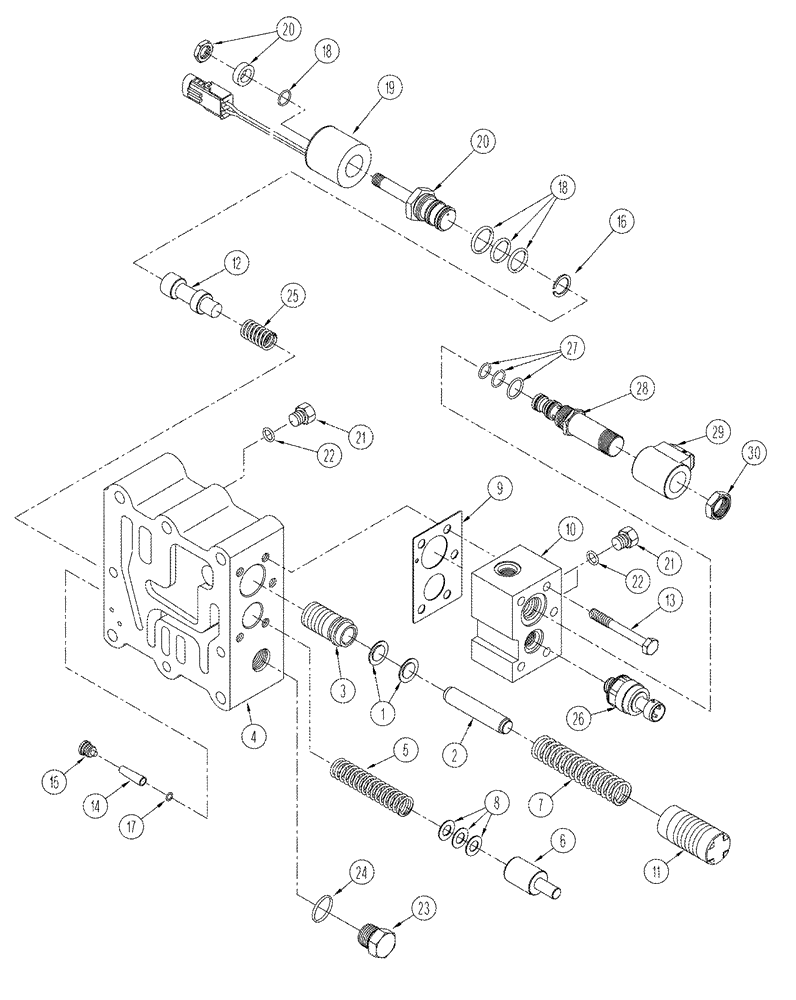 Схема запчастей Case IH STX440 - (06-20) - REGULATOR VALVE ASSY (06) - POWER TRAIN