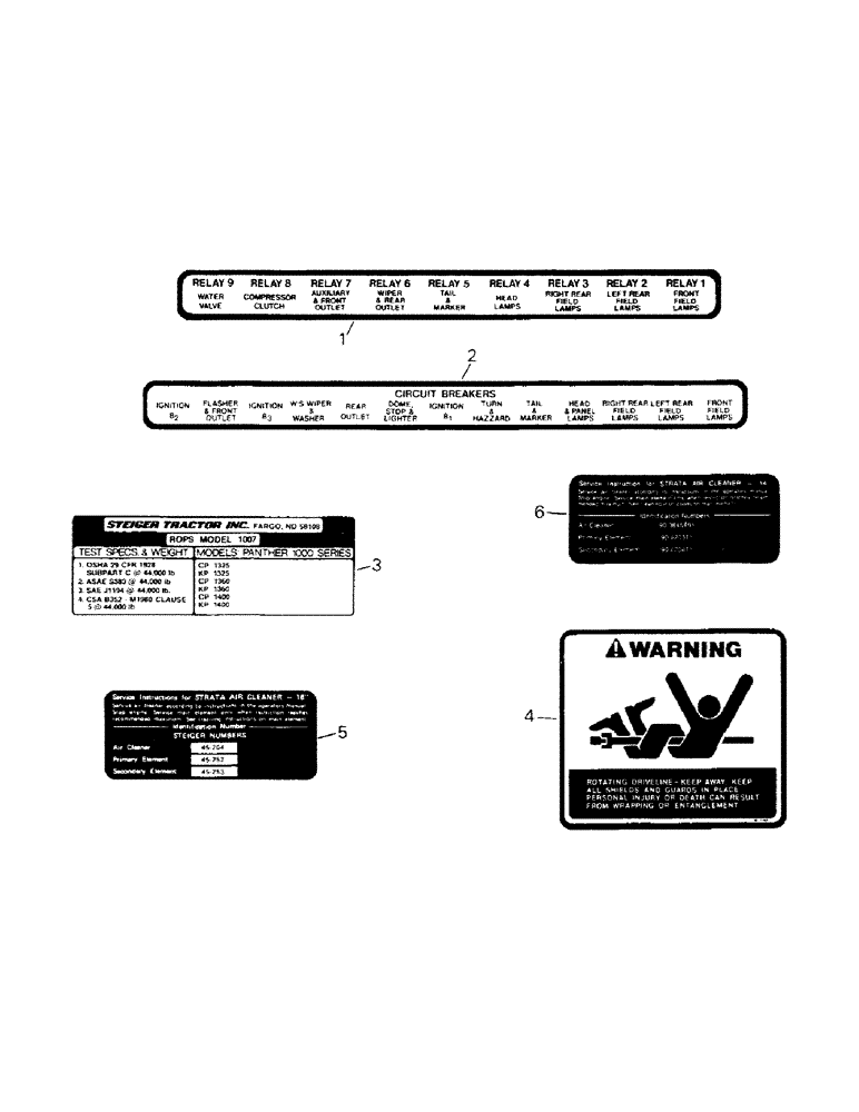 Схема запчастей Case IH CP-1360 - (09-04) - MISCELLANEOUS DECALS (13) - DECALS