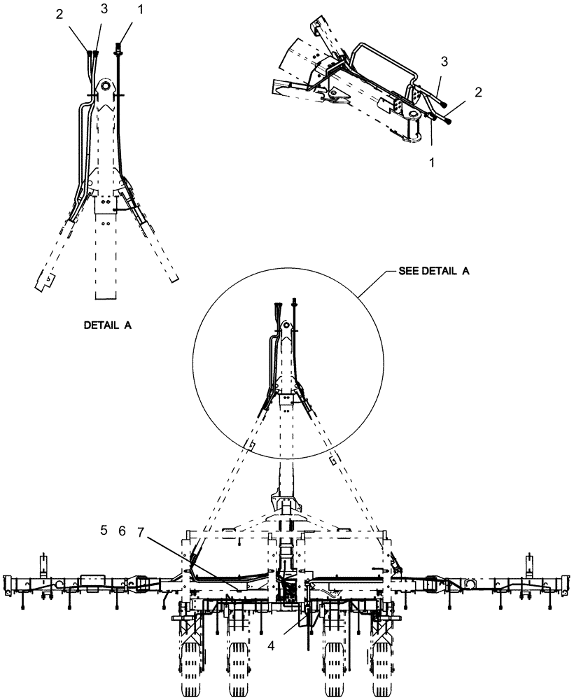 Схема запчастей Case IH 1250 - (55.424.10) - ELECTRICAL - EARLY RISER IV CONTROL LAYOUT - 12 ROW (55) - ELECTRICAL SYSTEMS