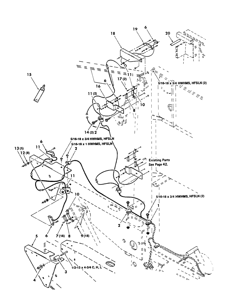 Схема запчастей Case IH 8450 - (134) - KICKER EJECTOR, ELECTRICAL CONTROL ASSEMBLY, REAR, S.N. CFH0015767 AND ON (16) - BALE EJECTOR