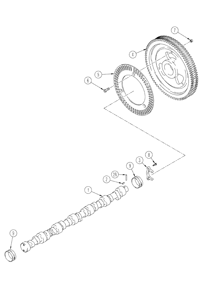 Схема запчастей Case IH STX275 - (02-23) - CAMSHAFT 6TAA-8304 / 6TAA-9004 EMISSIONS CERTIFIED ENGINE (02) - ENGINE