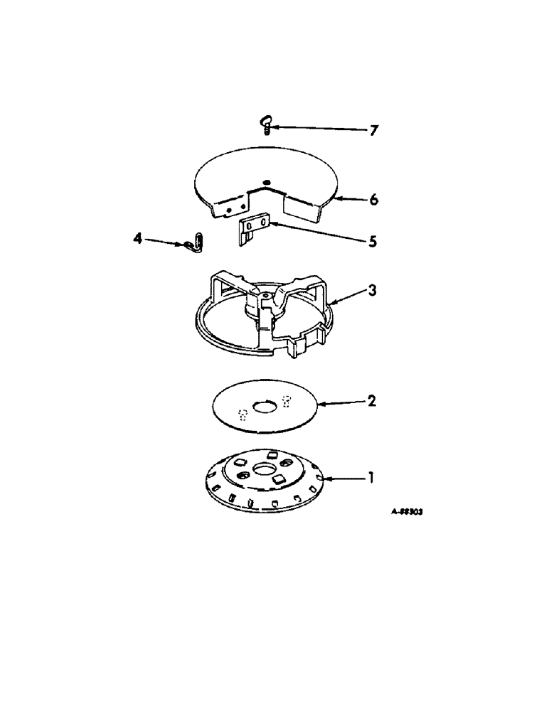 Схема запчастей Case IH 184 - (A-40[A]) - PEANUT PLANTER EQUIPMENT, 1967 AND SINCE, ONE PER ROW 