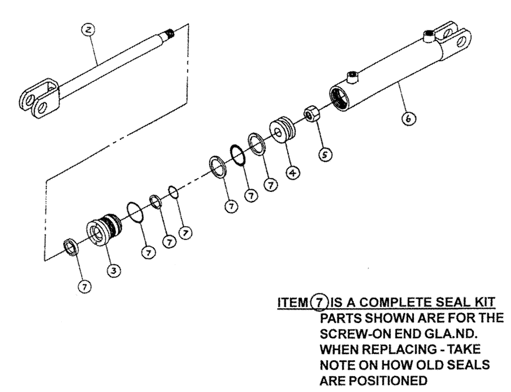 Схема запчастей Case IH PATRIOT WT - (06-002) - HYDRAULIC CYLINDER - BOOM HEIGHT - (2.5" X 40") - 1 1/4" DIA ROD Cylinders