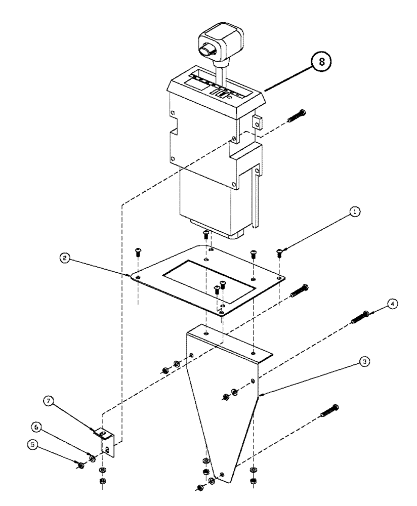 Схема запчастей Case IH FLX4330 - (03-006) - SELECTOR ASSEMBLY (ALL UNITS) (03) - TRANSMISSION
