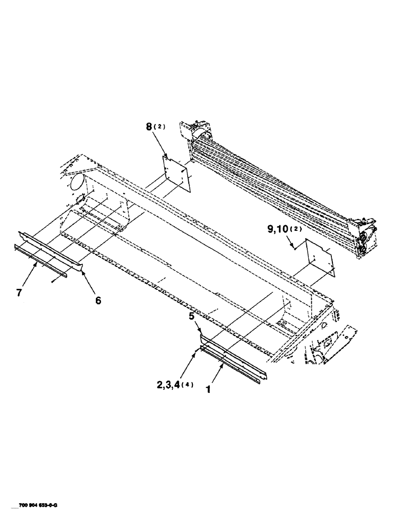 Схема запчастей Case IH SC414 - (9-26) - CLOSE UP KIT, 14 FOOT, HK60928 CLOSE UP KIT COMPLETE, TO BE ORDERED THRU WHOLEGOODS ONLY (09) - CHASSIS