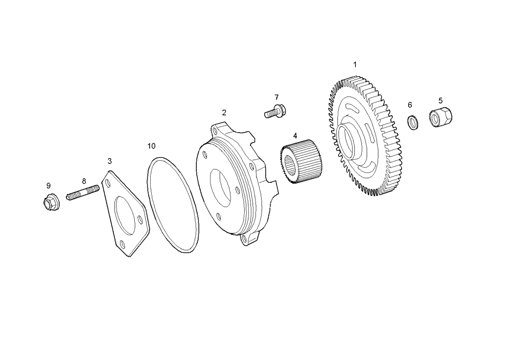 Схема запчастей Case IH F4CE0304B D601 - (1410.129) - INJECTION PUMP DRIVE 