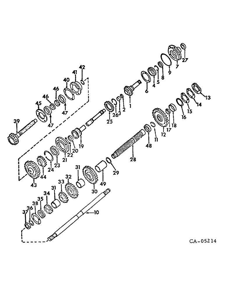 Схема запчастей Case IH 3288 - (07-08) - DRIVE TRAIN, SPEED TRANSMISSION, IN CLUTCH HOUSING (04) - Drive Train