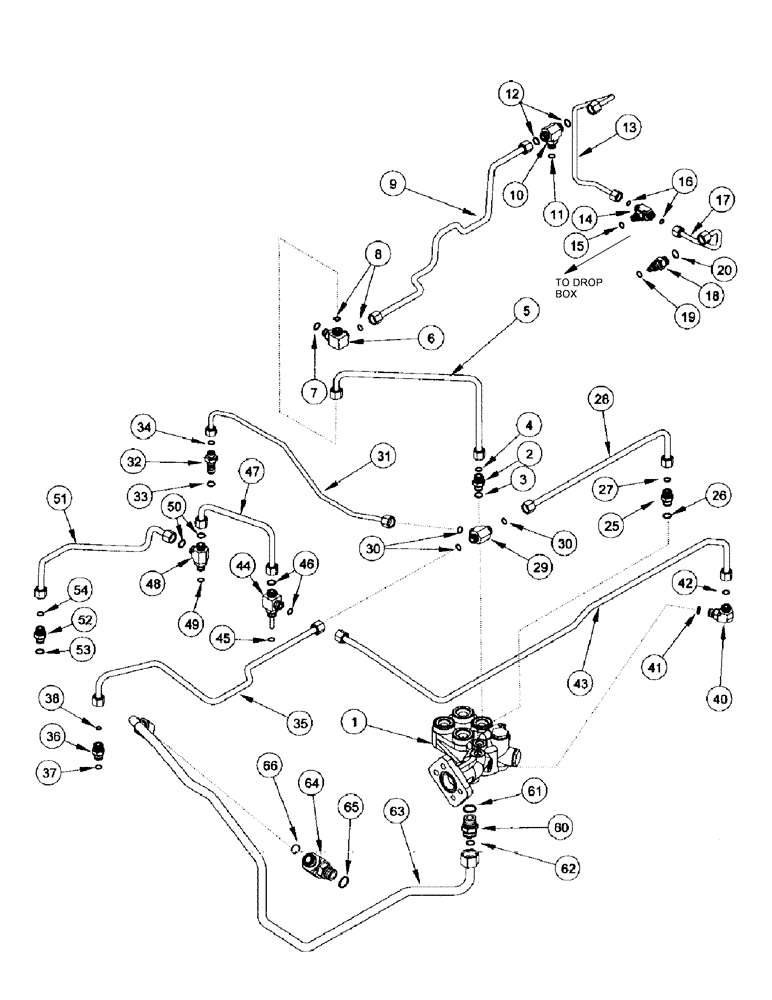 Схема запчастей Case IH MX240 - (8-022) - HYDRAULIC SYSTEM, TRANSMISSION LUBE (08) - HYDRAULICS