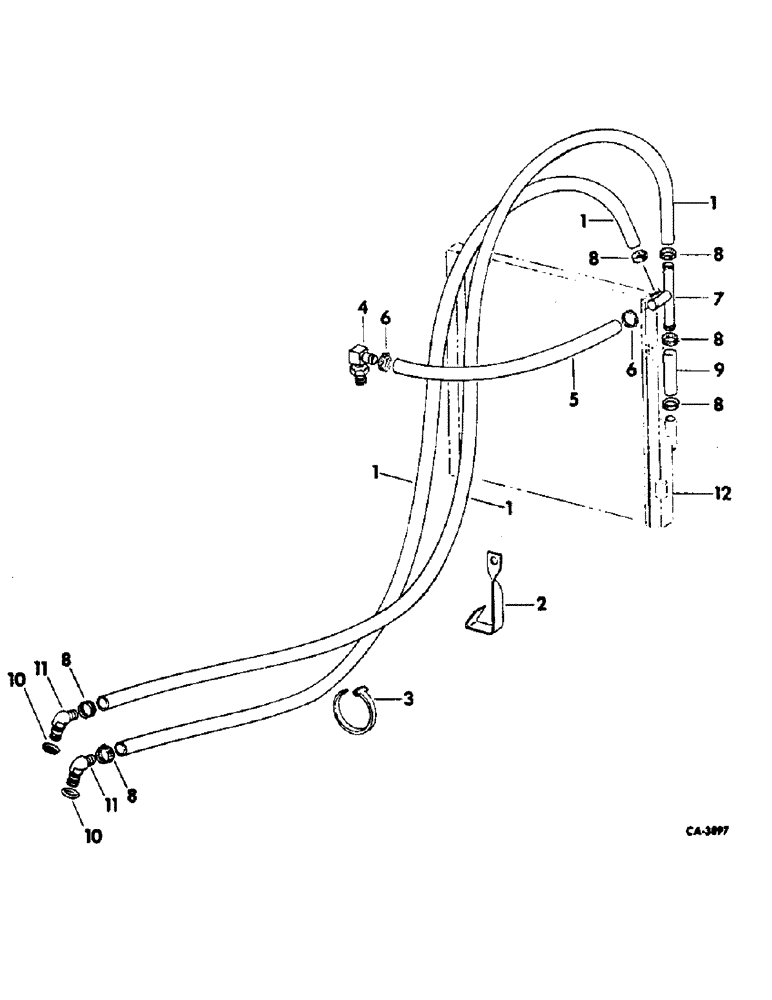 Схема запчастей Case IH HYDRO 86 - (10-14) - HYDRAULICS, OIL COOLER, TUBES & CONNECTIONS, 666, 70 & 86 HYDROSTATIC DRIVEN TRACS. W/ DIESEL ENGINE (07) - HYDRAULICS