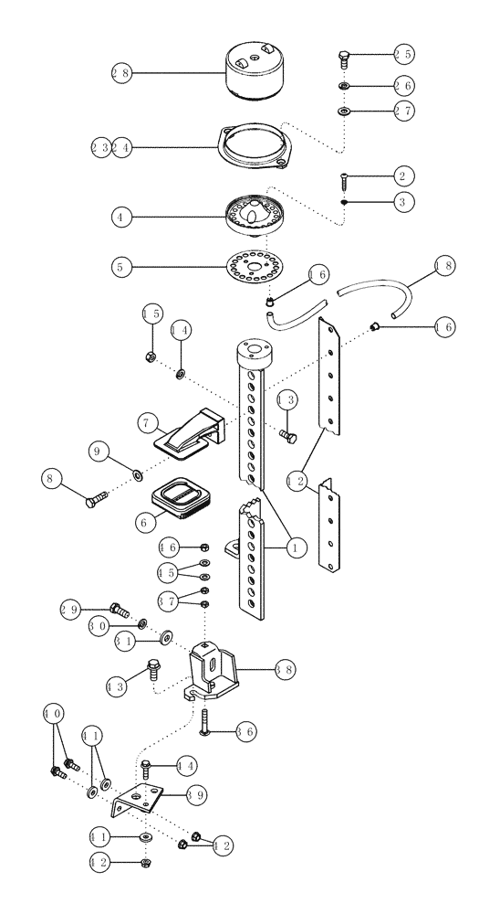 Схема запчастей Case IH CPX620 - (09A-25) - MOISTENER STAND (13) - PICKING SYSTEM