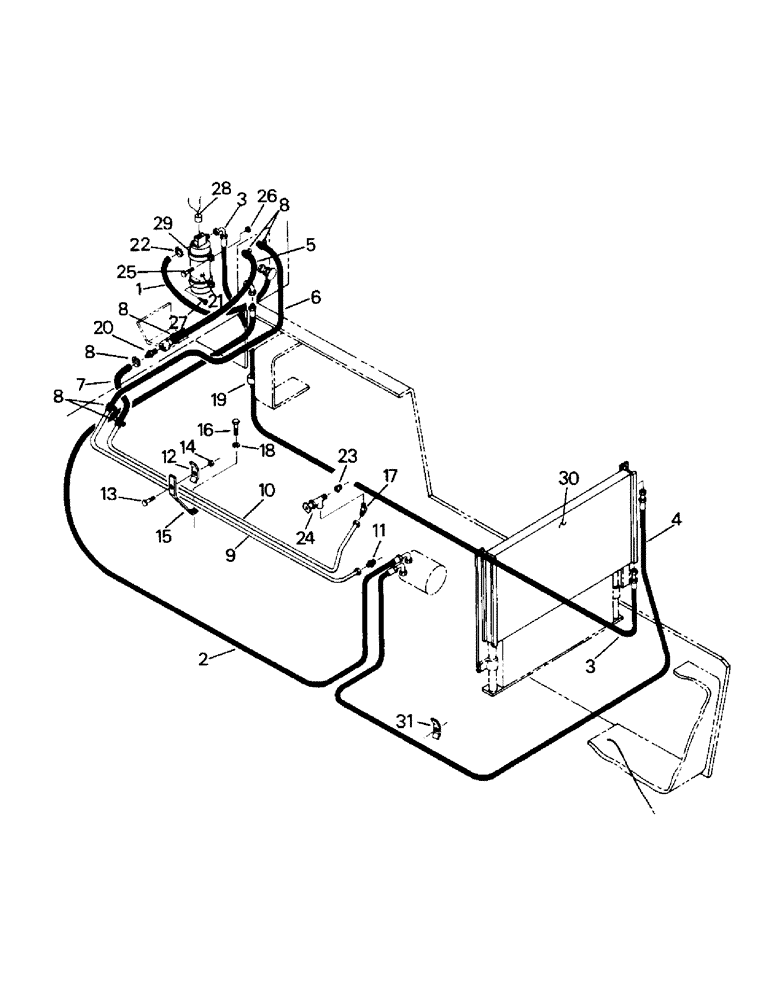 Схема запчастей Case IH ST280 - (03-09) - A/C AND HEATER PLUMBING, 903 ENGINE, LATER STYLE (03) - Climate Control