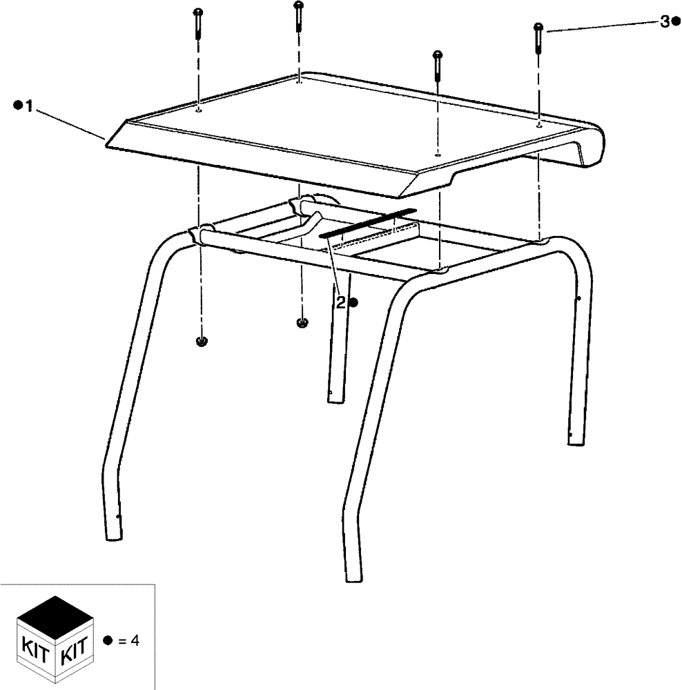 Схема запчастей Case IH SCOUT XL - (88.150.07) - DIA KIT, FALLING OBJECT PROTECTION SYSTEM (FOPS) (88) - ACCESSORIES