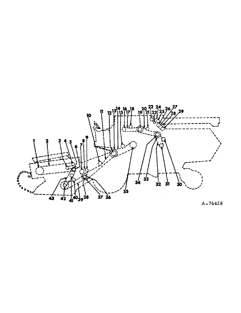 Схема запчастей Case IH 815 - (07) - SPROCKET AND CHAIN DIAGRAM - LEFT SIDE (00) - GENERAL