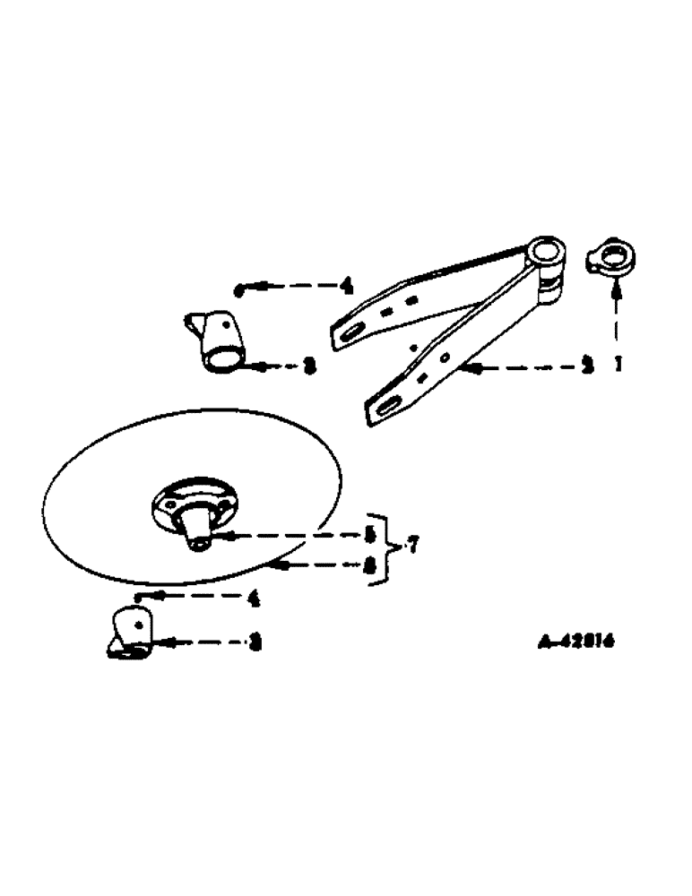 Схема запчастей Case IH 70 - (G-05) - ROLLING COLTERS, ONE PER FURROW 