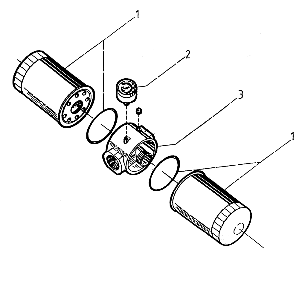 Схема запчастей Case IH 7700 - (B08-00) - SUCTION FILTER/RETURN FILTER Hydraulic Components & Circuits