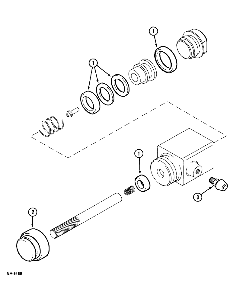 Схема запчастей Case IH 433 - (8-560) - VALVE, ACTUATING (08) - HYDRAULICS