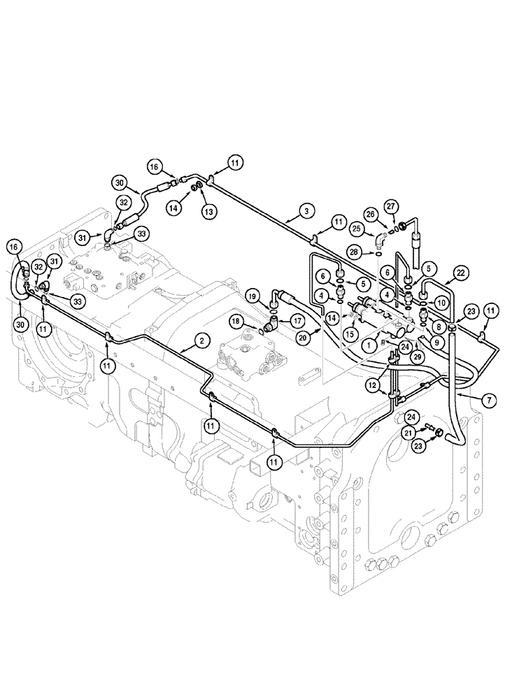 Схема запчастей Case IH MX120 - (07-05) - BRAKE SYSTEM (07) - BRAKES