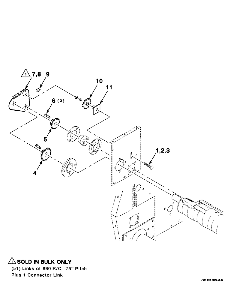 Схема запчастей Case IH 8465 - (2-22) - ROLLER DRIVE ASSEMBLY, STARTING Driveline