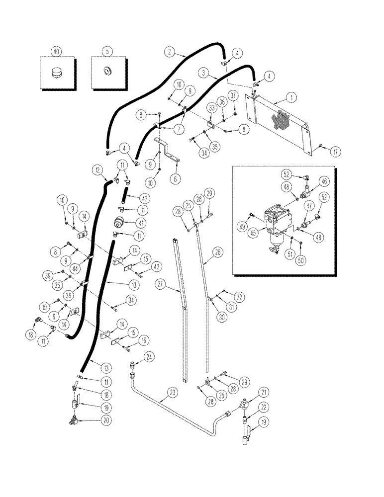 Схема запчастей Case IH STX325 - (03-03) - FUEL LINE (03) - FUEL SYSTEM