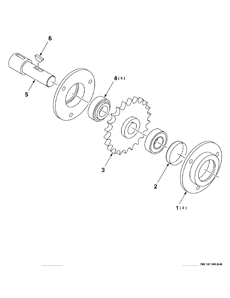 Схема запчастей Case IH 8312 - (5-12) - UPPER JACKSHAFT ASSEMBLY (58) - ATTACHMENTS/HEADERS