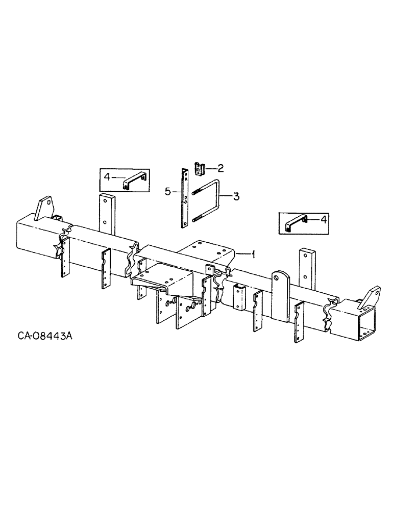 Схема запчастей Case IH 800 - (03-11) - FRAME, FRAME AND CONNECTIONS, UNIT T (09) - CHASSIS/ATTACHMENTS