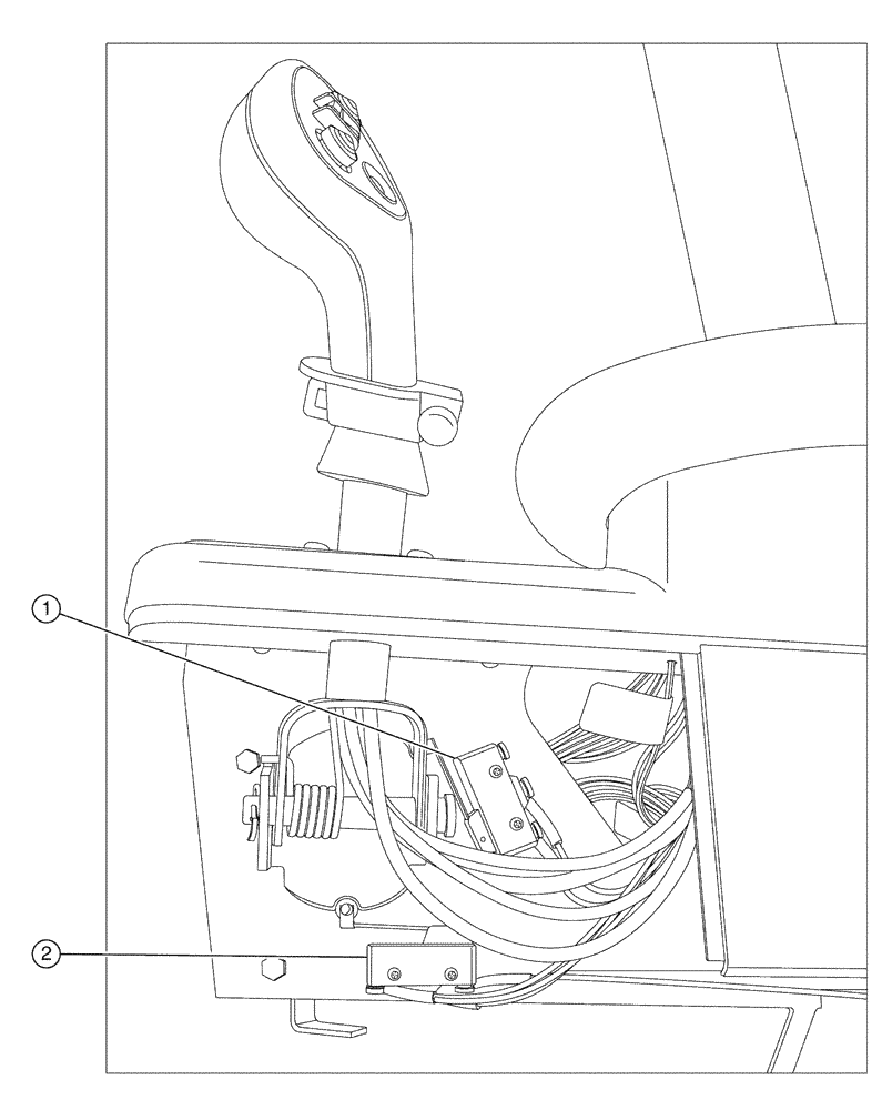 Схема запчастей Case IH SPX4410 - (01-029[01]) - NEUTRAL SAFETY AND REVERSE SWITCH Cab Interior