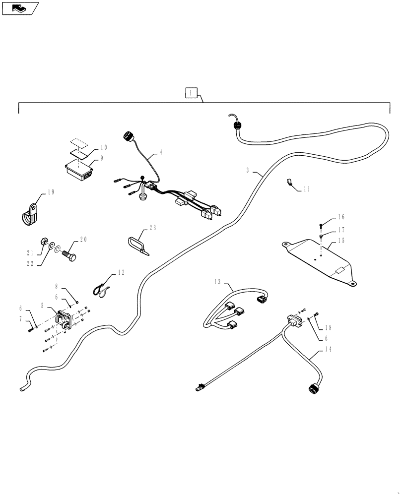 Схема запчастей Case IH STEIGER 450 - (88.055.01) - DIA KIT, ADDITIONAL PRODUCTS - ISO INTERFACE READY KIT (88) - ACCESSORIES