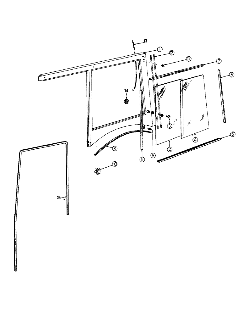 Схема запчастей Case IH 433 - (26) - COMPLETE SIDE PANEL LEFT HAND, 433-733 L (09) - CHASSIS