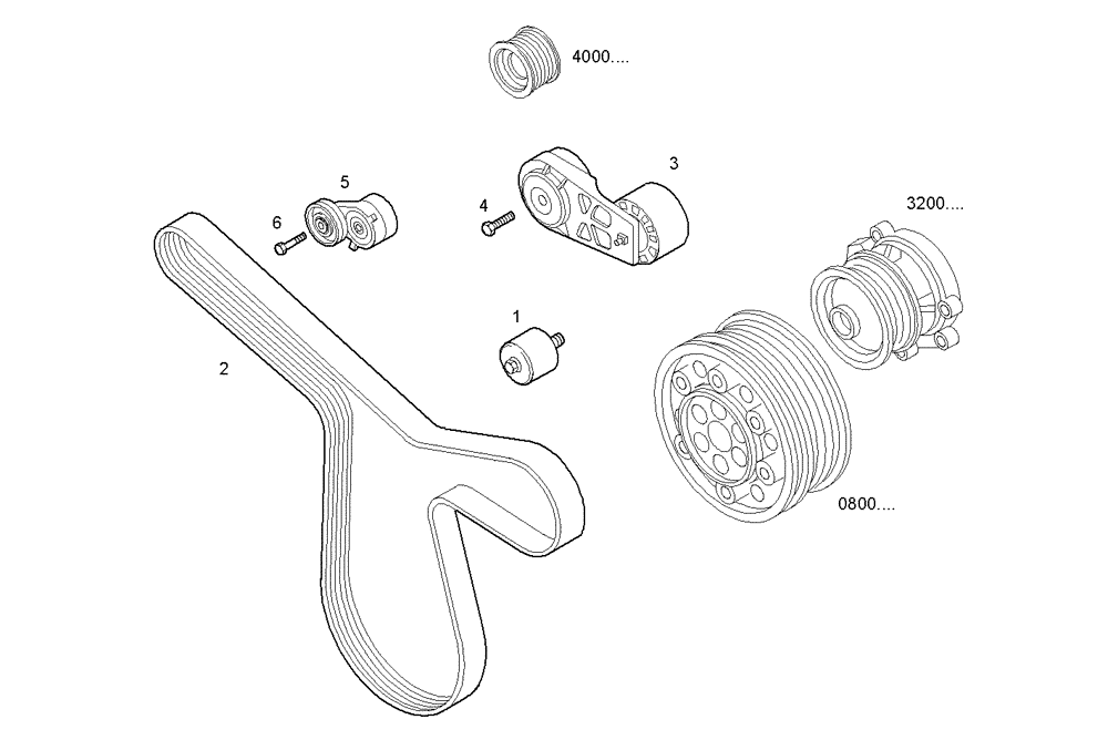 Схема запчастей Case IH F3AE0684G B004 - (3240.152) - PULLEYS AND BELTS 