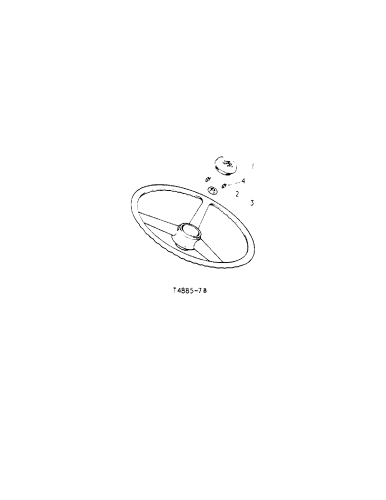 Схема запчастей Case IH 434 - (4-15[1]) - STEERING WHEEL - CHASSIS (05) - STEERING