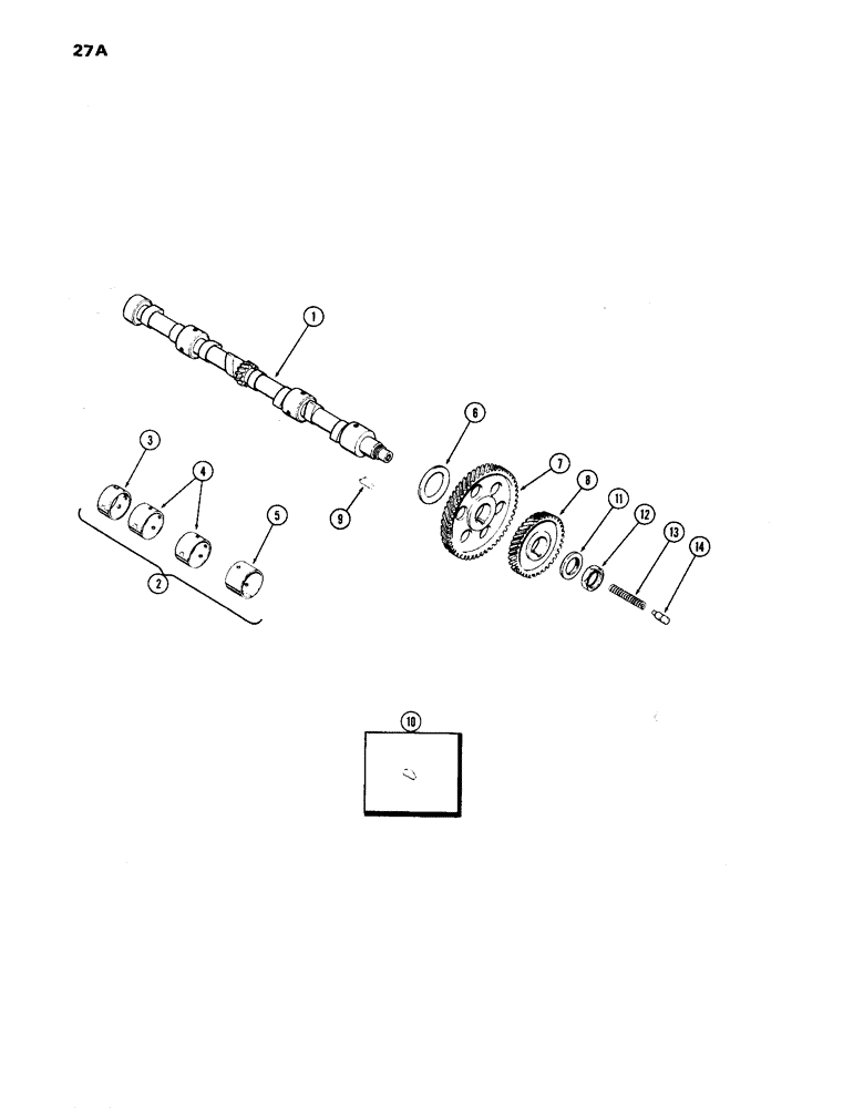 Схема запчастей Case IH 870 - (027A) - CAMSHAFT, (336B) DIESEL ENGINE (02) - ENGINE