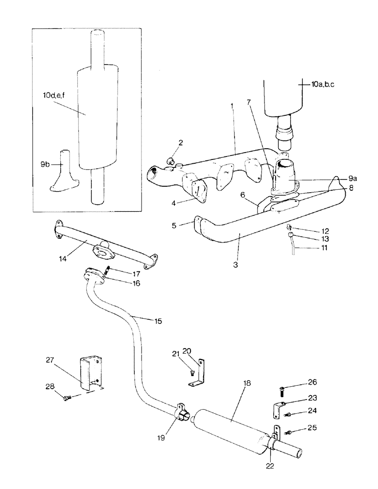 Схема запчастей Case IH 995 - (A12-1) - ENGINE, MANIFOLDS AND SILENCER (01) - ENGINE