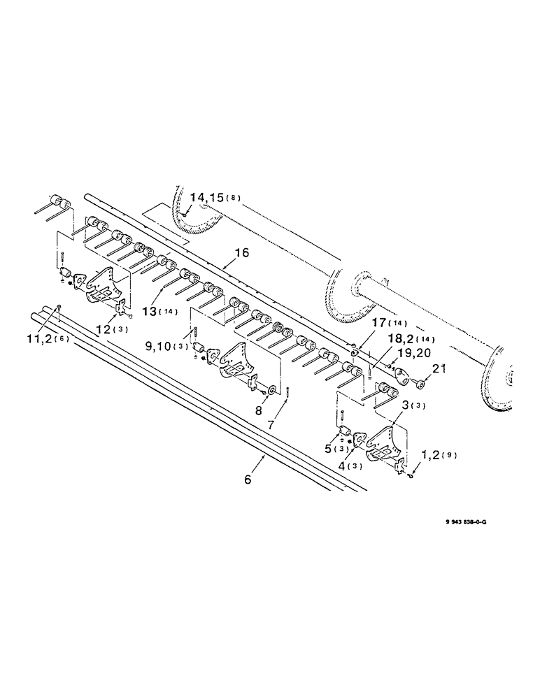 Схема запчастей Case IH 8330 - (9-08) - REEL BAT KIT, EXTRA, MODEL 8330, HK10212 COMPLETE, TO BE ORDERED THRU WHOLEGOODS ONLY (09) - CHASSIS