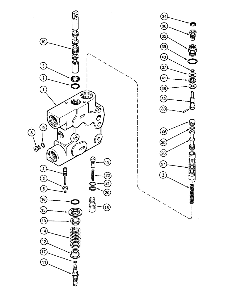 Схема запчастей Case IH 8940 - (8-048) - HYDRAULIC REMOTE VALVE ASSEMBLY, FIRST REMOTE WITH LOAD CHECK (08) - HYDRAULICS