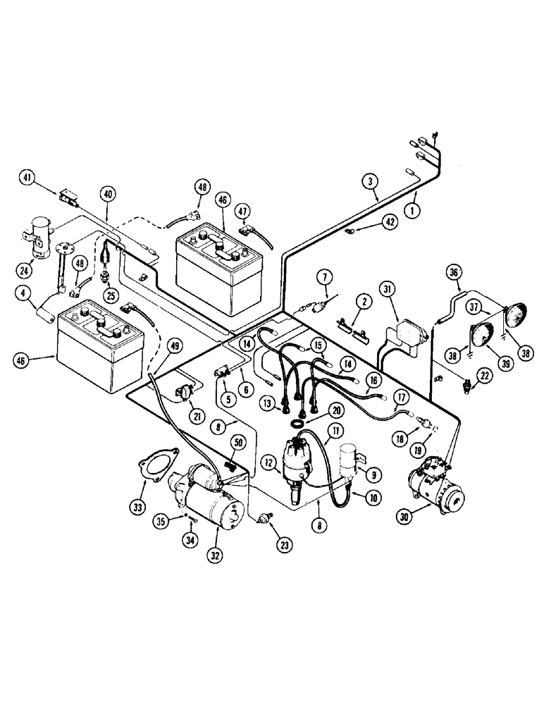 Схема запчастей Case IH 930-SERIES - (059E) - MAIN WIRING, (377) SPARK IGNITION ENGINE, USED WITH CAB (04) - ELECTRICAL SYSTEMS