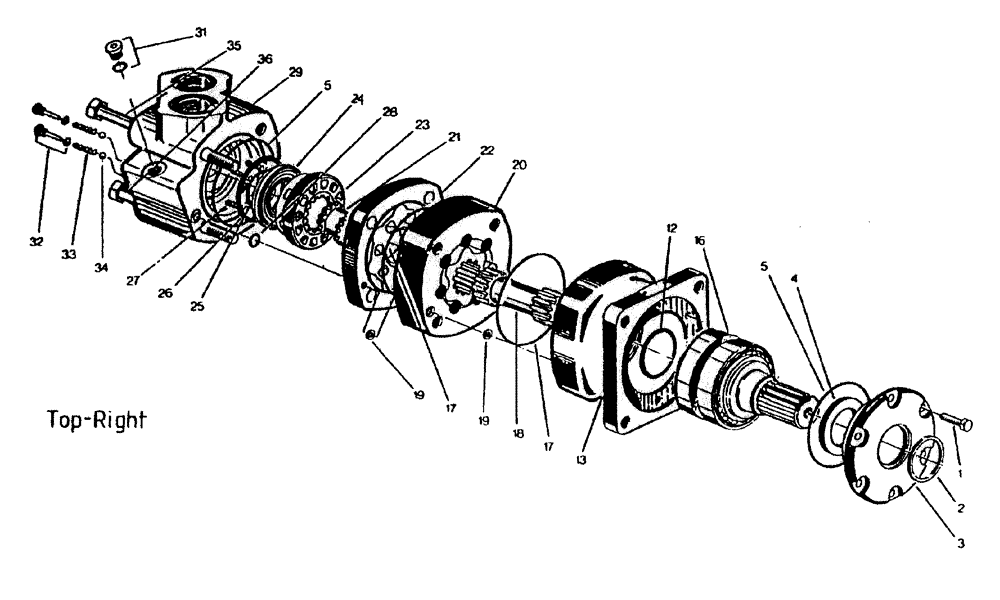 Схема запчастей Case IH 7700 - (B02[35A]) - HYDRAULIC MOTOR 6000 CHAR-LYNN: 29 CU. IN. Hydraulic Components & Circuits
