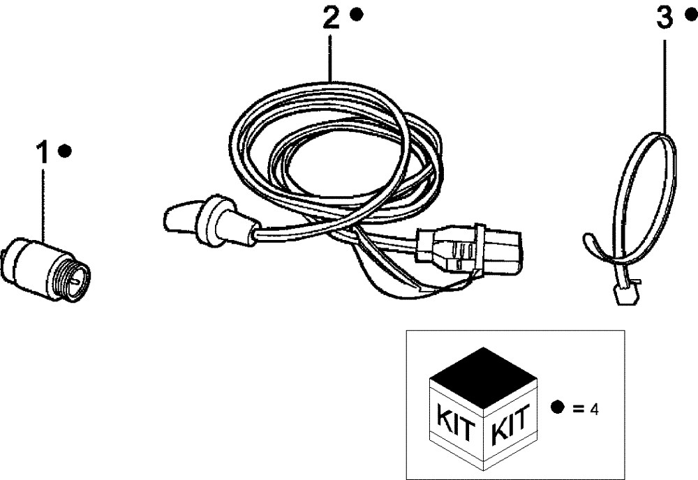 Схема запчастей Case IH SCOUT XL - (88.001.01) - DIA KIT, ENGINE BLOCK HEATER (88) - ACCESSORIES