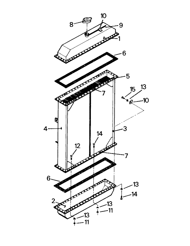 Схема запчастей Case IH ST450 - (04-14) - RADIATOR ASSEMBLY (04) - Drive Train